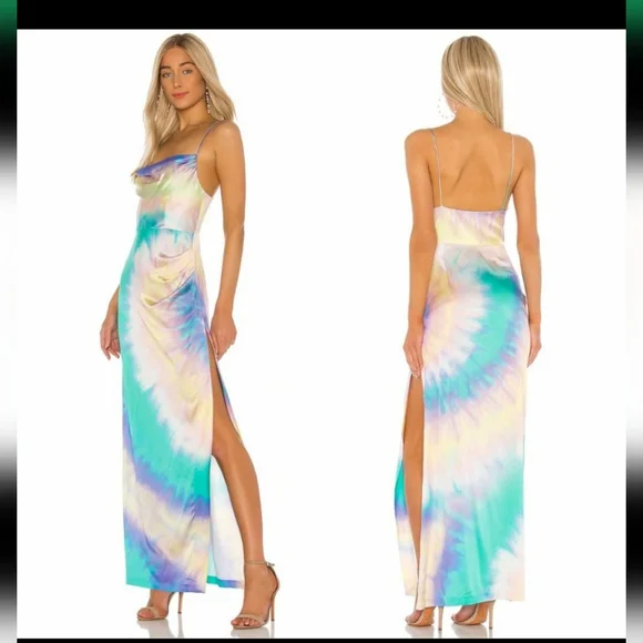 Retrofete Marlene Dress in Multi Tie Dye - Picture 5 of 17